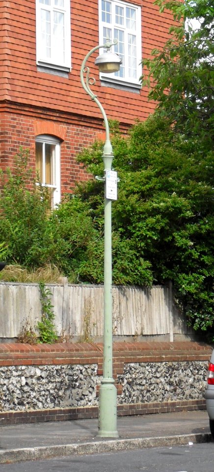 Lamp-post at St Luke's Church, Queen's Park Terrace, Brighton (IoE Code 481115)