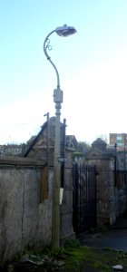 Lamp-post outside Former Jewish Cemetery, Florence Place, Brighton (NHLE Code 1380506) (November 2015)