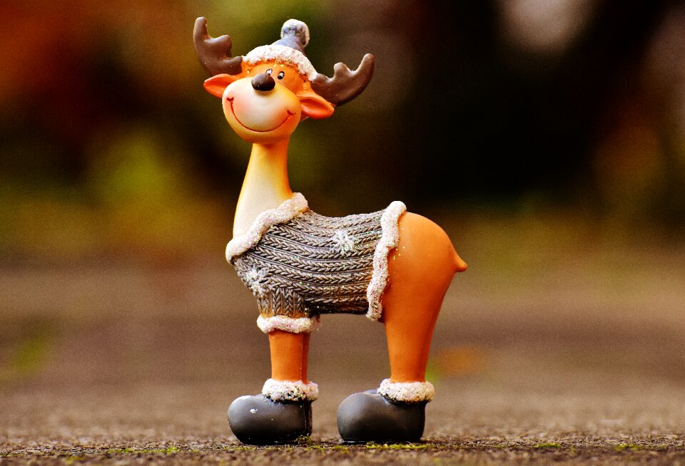 Reindeer winter decoration