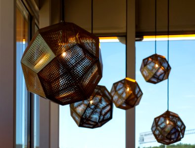 Lamps in Max restaurant in Torp