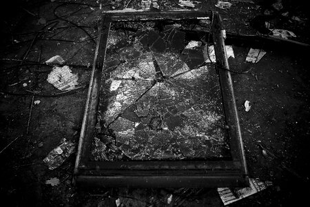 Abandoned industrial building lapsed