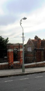 Lamp-post at 23 St Luke's Terrace, Brighton (IoE Code 481214)