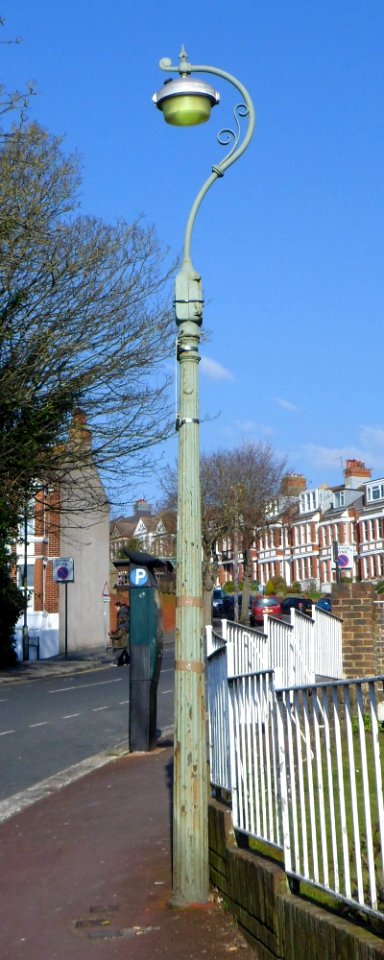 Lamp-post at 8 Queen's Park Rise, Queen's Park, Brighton (NHLE Code 1380781)