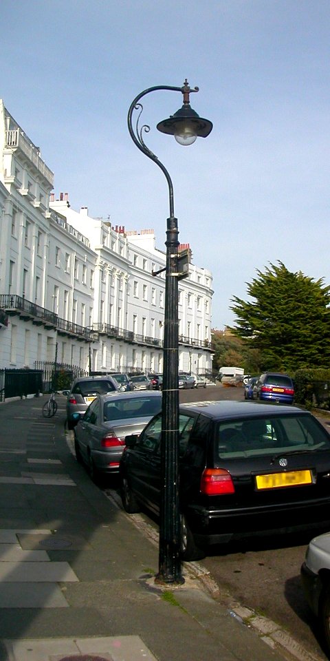 Lamp-post at Chichester Terrace (bottom of Lewes Crescent), Kemp Town, Brighton (IoE Code 482024)