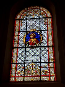 Landas (Nord, Fr) église, vitrail 02