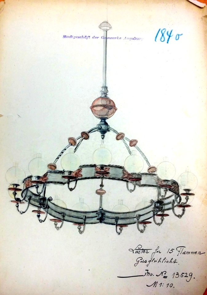 Lampenentwurf Stadtsaal Kaufbeuren 3