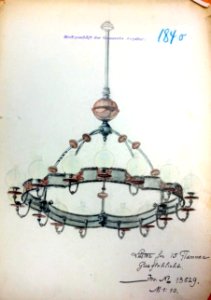 Lampenentwurf Stadtsaal Kaufbeuren 3