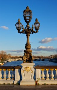 Lampe Pont Alexandre III Paris photo