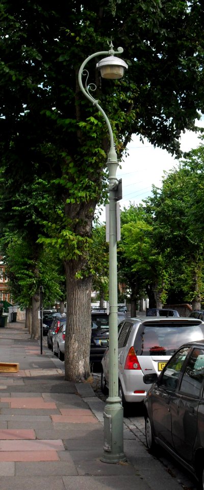 Lamp-post at 5 Queen's Park Terrace, Brighton (IoE Code 481109)