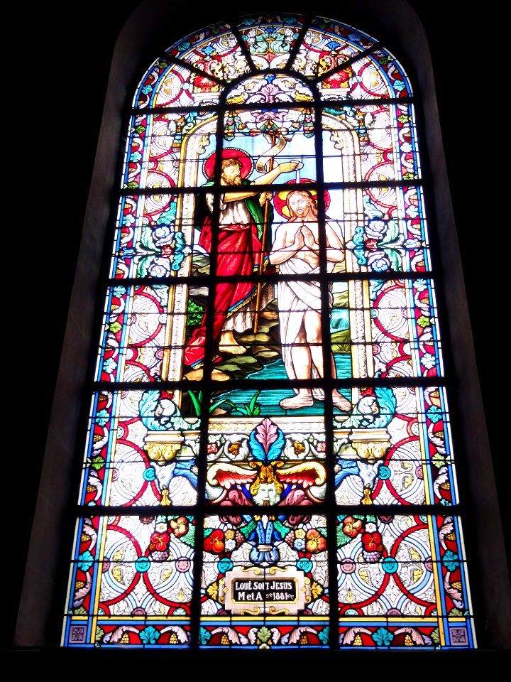 Landrecies (Nord, Fr) église, vitrail 4