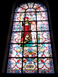 Landrecies (Nord, Fr) église, vitrail 4