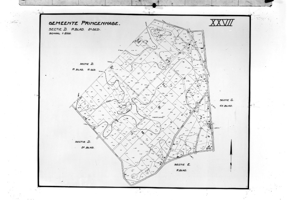 Landkaarten, haagsche beemden, Bestanddeelnr 253-6823