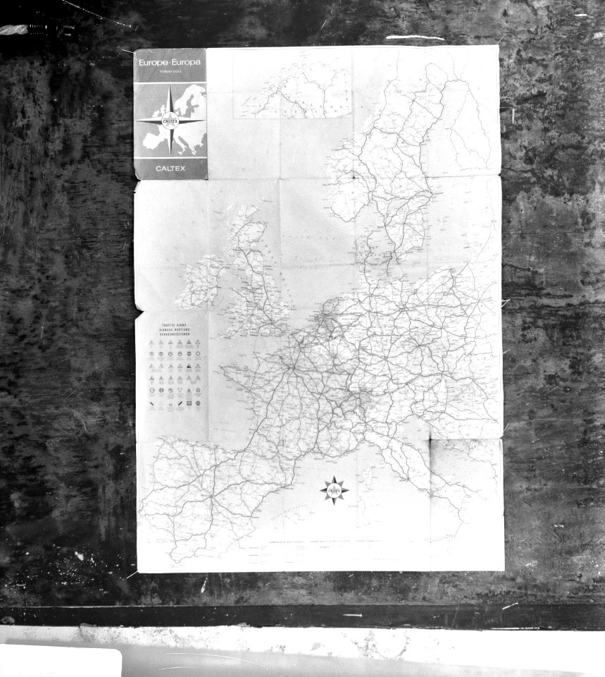 Landkaart van West-Europa, Bestanddeelnr 920-6914