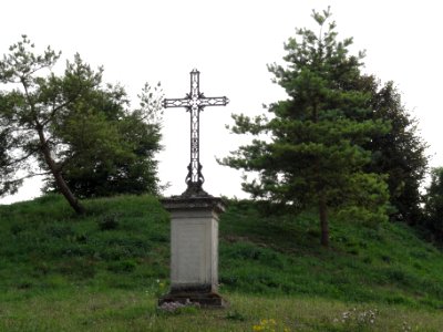 Landrécourt (Meuse) croix de chemin