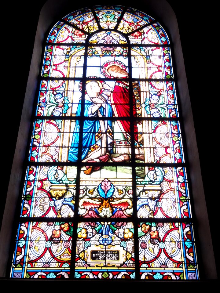 Landrecies (Nord, Fr) église vitrail 2