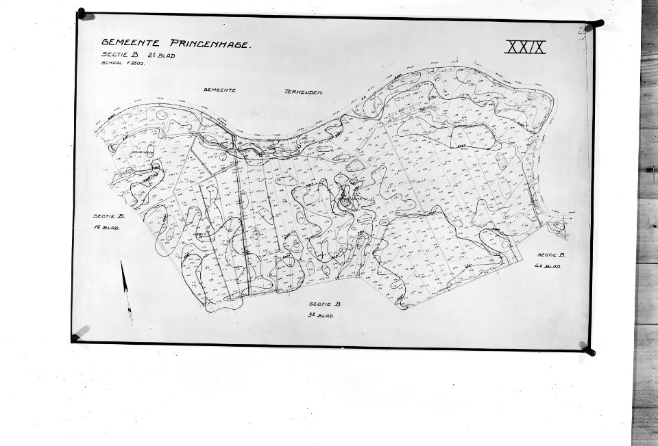 Landkaarten, haagsche beemden, Bestanddeelnr 253-6827