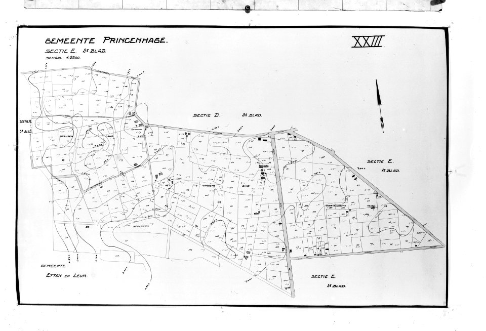 Landkaarten, haagsche beemden, Bestanddeelnr 253-6819