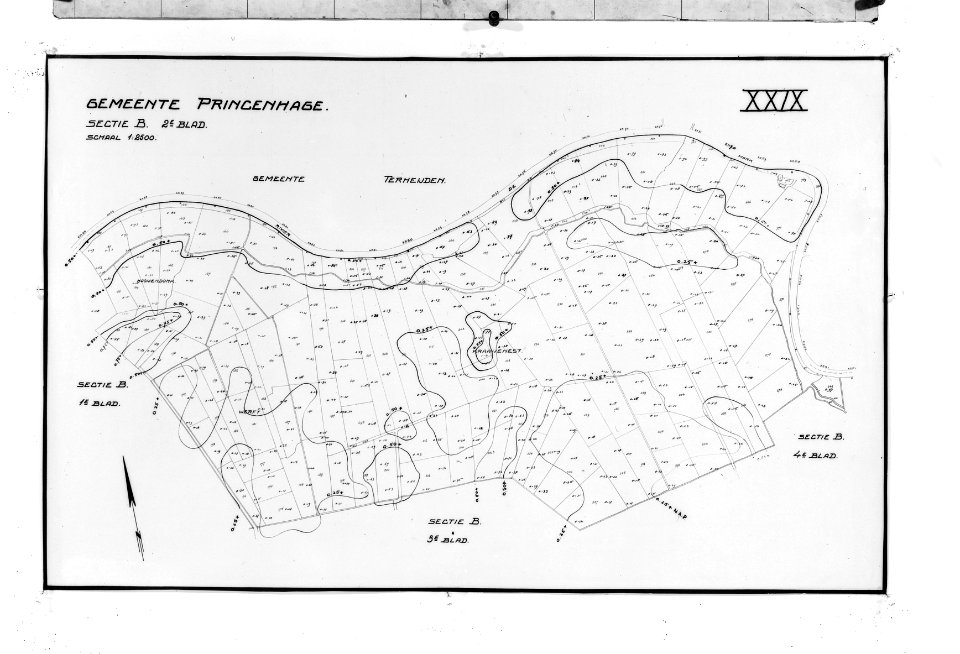 Landkaarten, haagsche beemden, Bestanddeelnr 253-6824