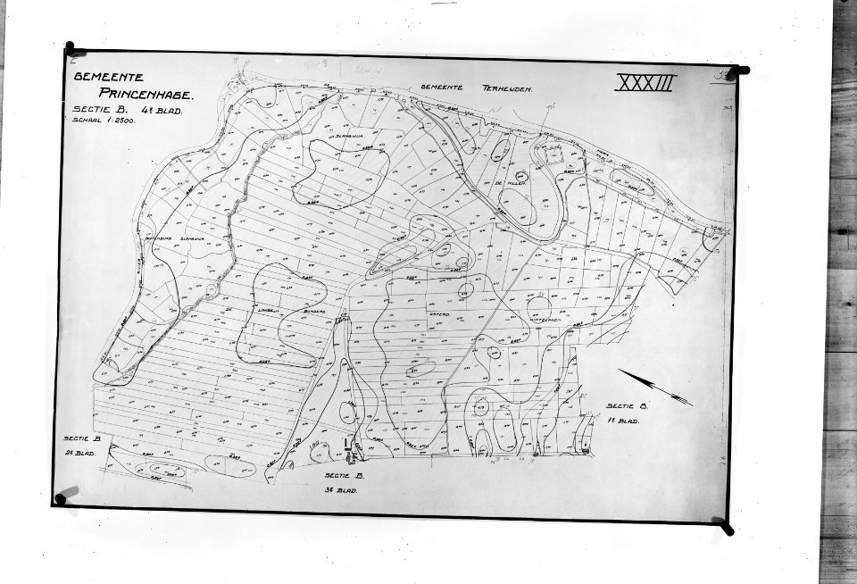 Landkaarten, haagsche beemden, Bestanddeelnr 253-6826