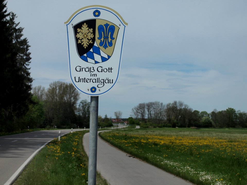 Landkreis Schild Unterallgäu