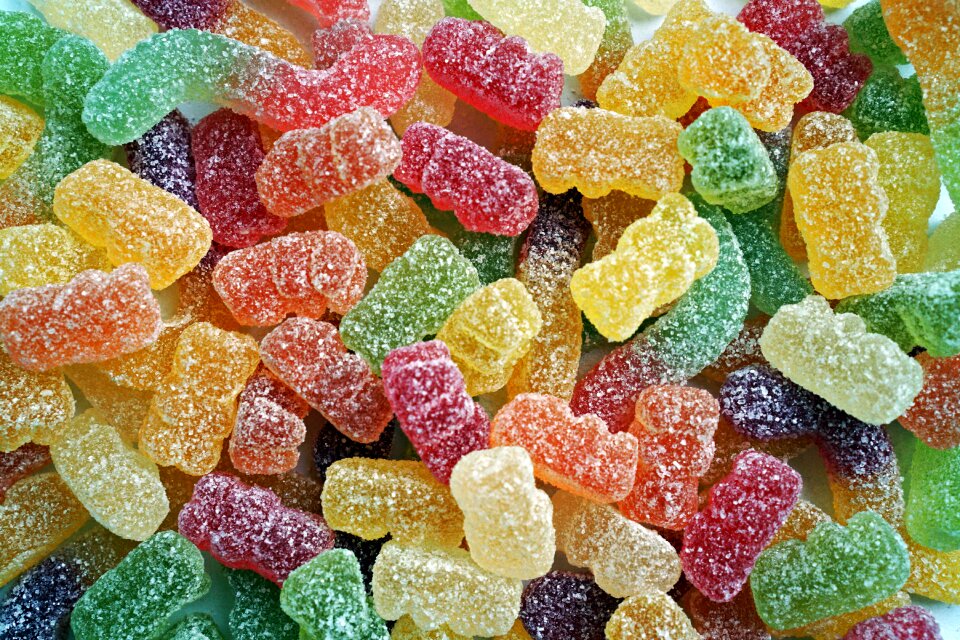 Sweet teddy bear sweets