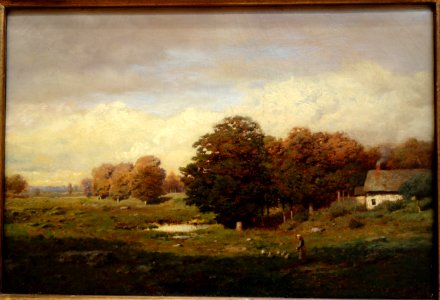 Landscape by Henry Pember Smith, undated, oil on canvas - Chazen Museum of Art - DSC02153 photo