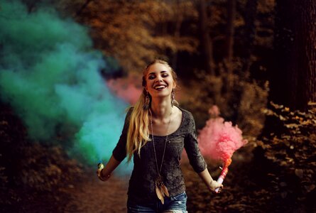 Outdoors person smoke