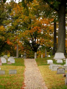 Landscape with fall colors, Union Dale Cemetery, 2020-10-24, 01