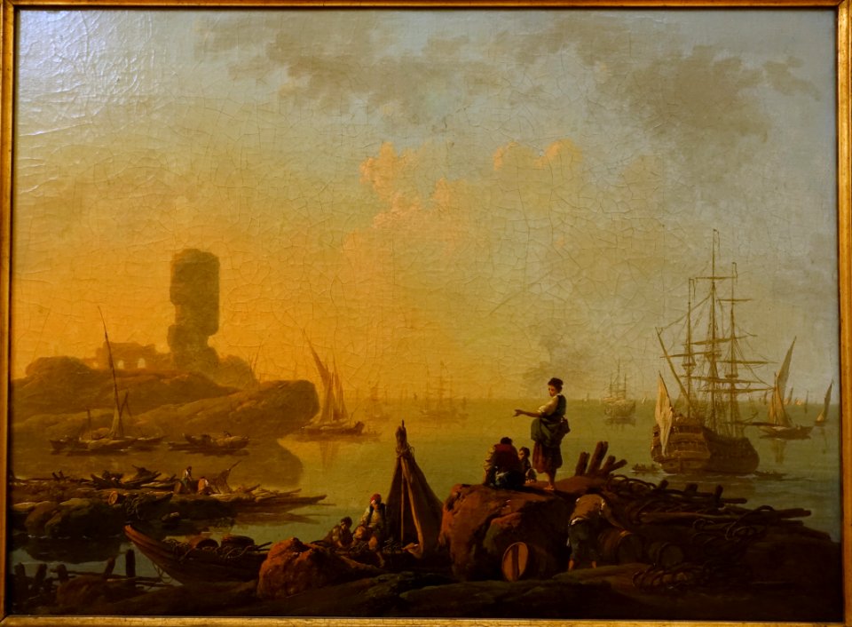 Landscape by Jean Pillement, 1782, oil on canvas - Museu Nacional de Soares dos Reis - Porto, Portugal - DSC00583