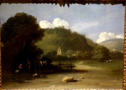 Landscape with the Rest on the Flight into Egypt, by Goffredo Wals, 1619, oil on copper - National Museum of Western Art, Tokyo - DSC08473