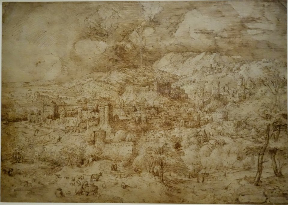 Landscape with a fortified city, 1553