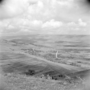 Landschap gezien vanuit de Crac des Chevaliers nabij Safita, Bestanddeelnr 255-6025
