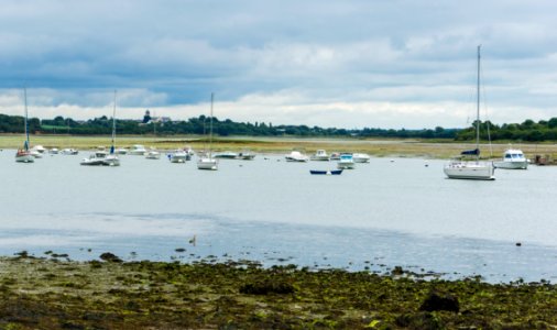 Landscape of gulf of Morbihan, France