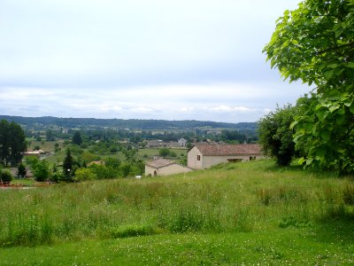 Landscape seen from Douzillac (Dordogne, Fr)