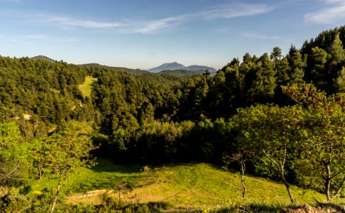 Landscape north Euboea Greece photo