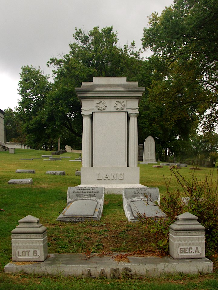 Lang Monument, Union Dale Cemetery, 2020-09-09, 01