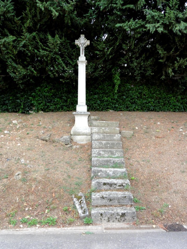 Laneuville-au-Rupt (Meuse) croix de chemin est