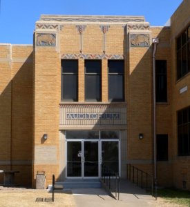 Lane County HS auditorium entrance 1