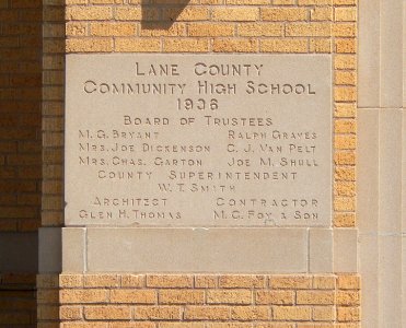 Lane County HS cornerstone 1