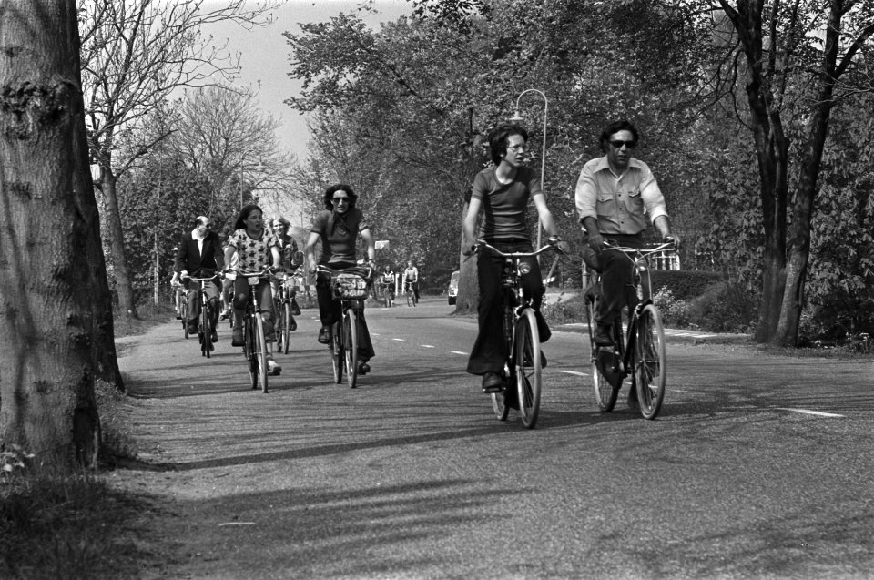 Landelijke fietsdag van ANWB, fietsers bij Amsterdam, Bestanddeelnr 928-5653