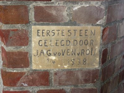 Landerd, 't Oventje, molen Sint Victor 04 eerste steen