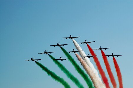 Plane smoke italian