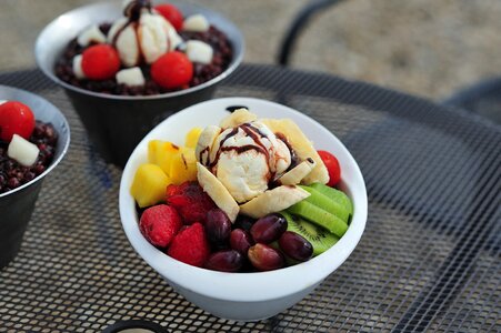 Ice food dessert
