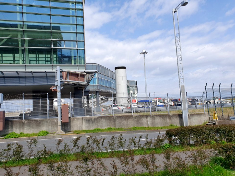 Landscapes of Haneda, shot from the free shuttle bus 34