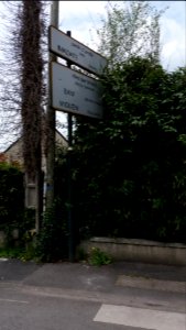 Landerneau - Rue de la Tour d'Auvergne - Panneaux pacte d'amitié et parrainages