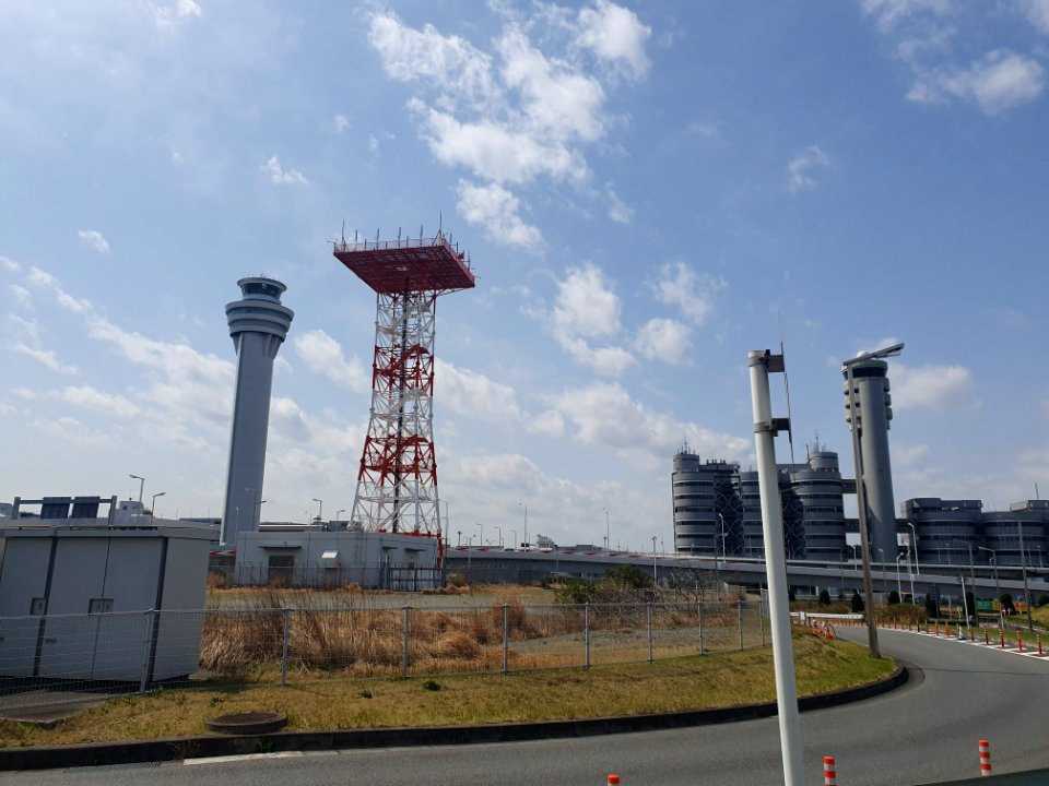 Landscapes of Haneda, shot from the free shuttle bus 3