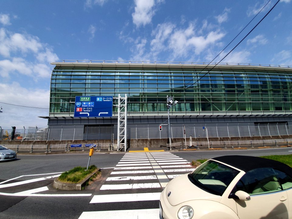 Landscapes of Haneda, shot from the free shuttle bus 30