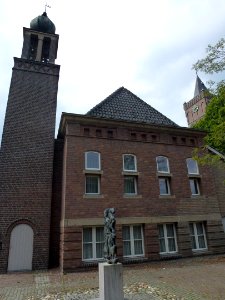 Landerd, Schaijk voorm. gemeentehuis, zijgevel oost