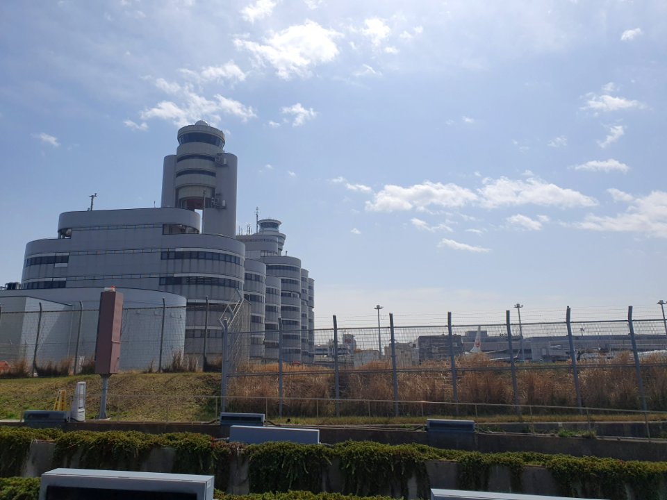Landscapes of Haneda, shot from the free shuttle bus 15