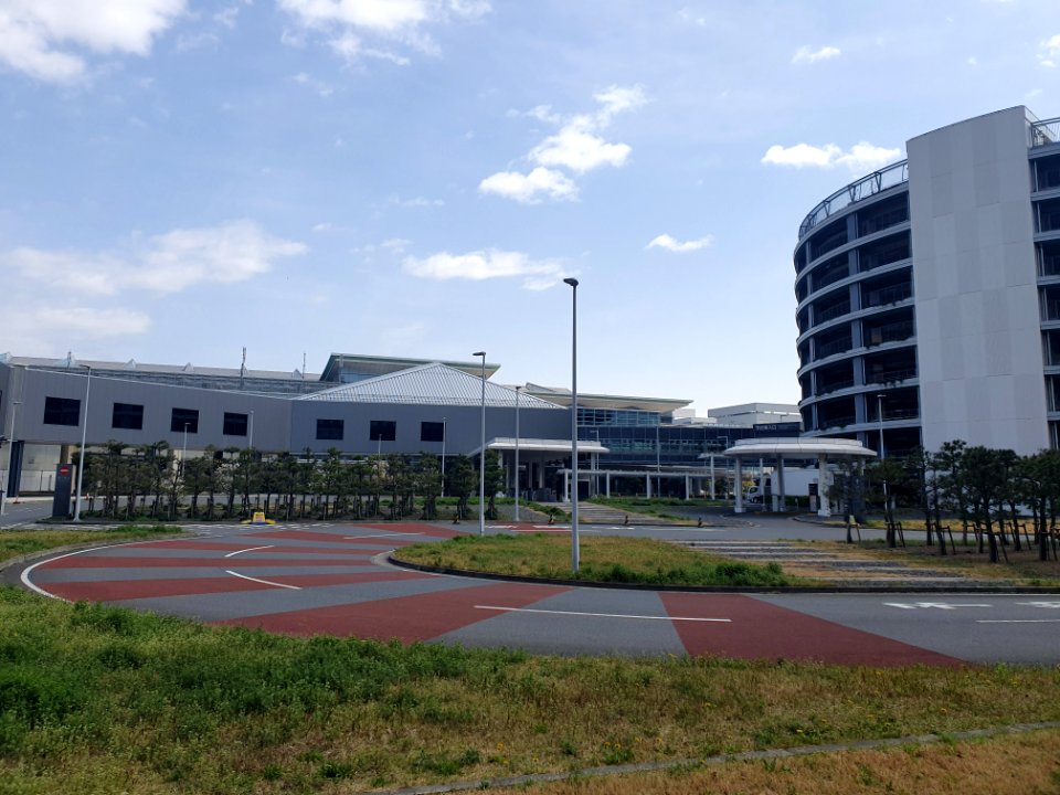 Landscapes of Haneda, shot from the free shuttle bus 18